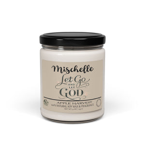 Personalized Let Go and Let God Candle – A Faith-Inspired Scented Gift 9oz